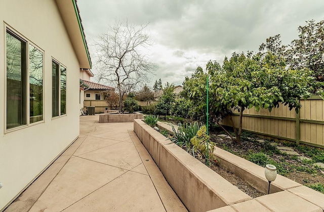 view of patio / terrace with a fenced backyard