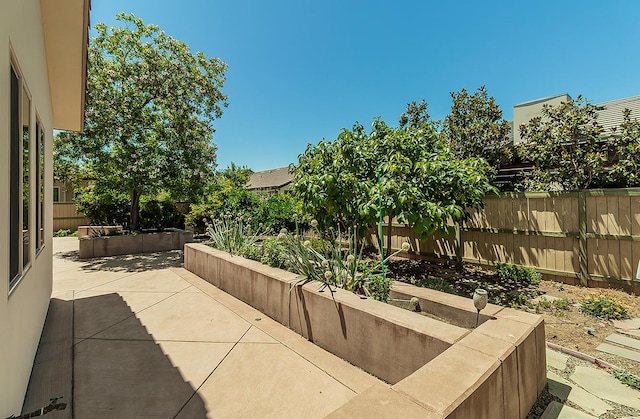 1562 N Empire Ln, Clovis, CA 93619 - fenced backyard with a patio area