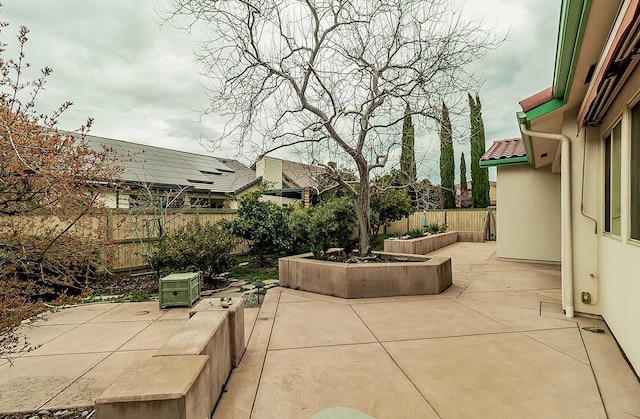 view of patio with a fenced backyard