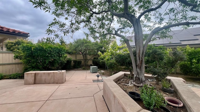 view of patio featuring a fenced backyard