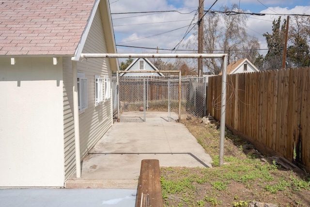 view of patio with fence