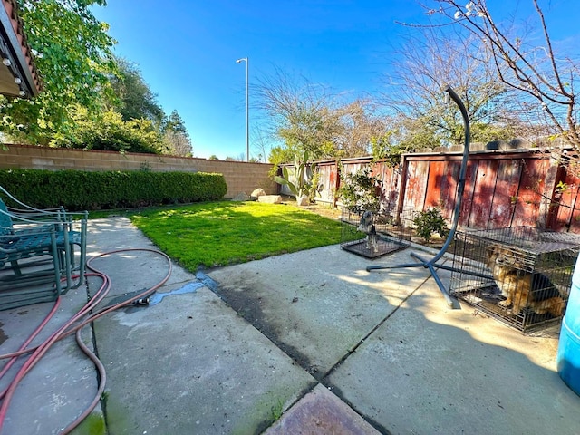 view of patio / terrace with a fenced backyard