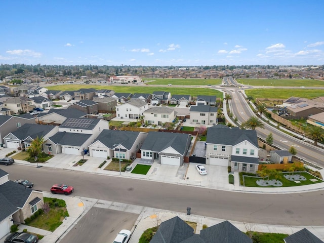 bird's eye view featuring a residential view