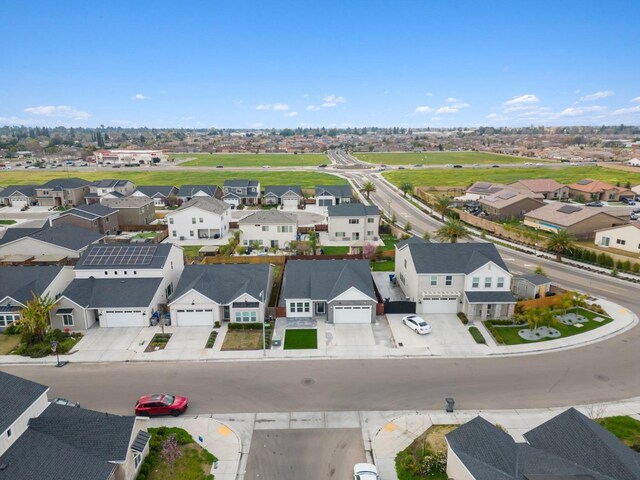 drone / aerial view with a residential view