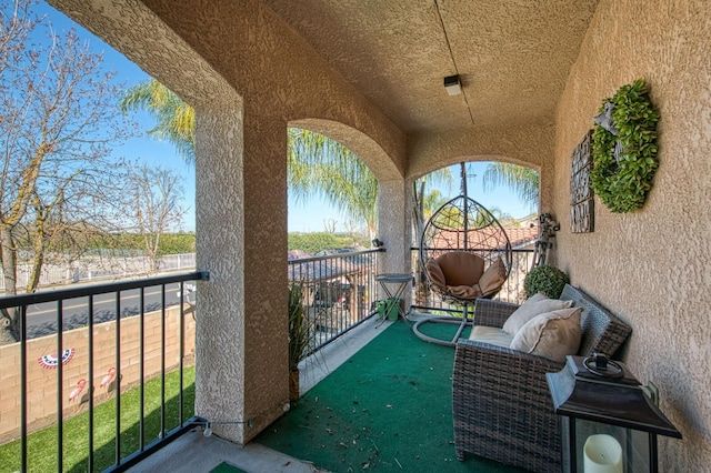 view of balcony