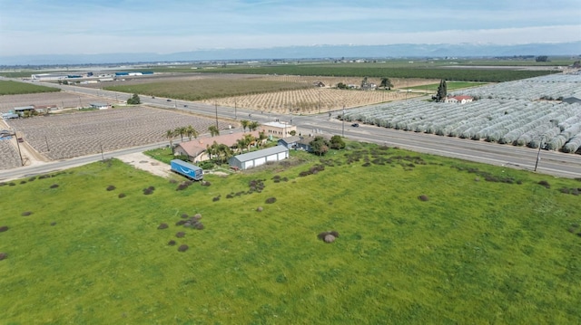 aerial view with a rural view