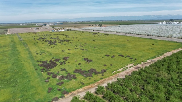 drone / aerial view with a rural view