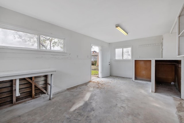 miscellaneous room featuring concrete flooring