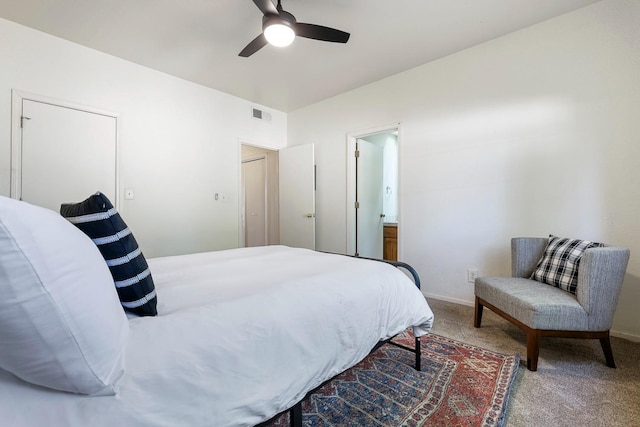 8153 N Cedar Ave Unit 106, Fresno, CA 93720 - carpeted bedroom with ceiling fan