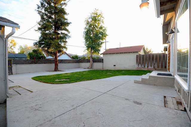 view of patio / terrace with a fenced backyard