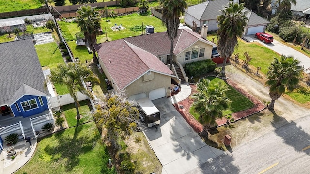 bird's eye view featuring a residential view