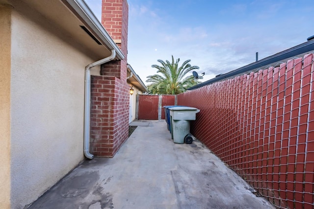 view of patio / terrace with fence