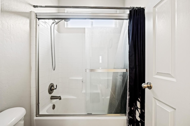 1410 Azalea St, Kingsburg, CA 93631 - bathroom featuring enclosed tub / shower combo and toilet