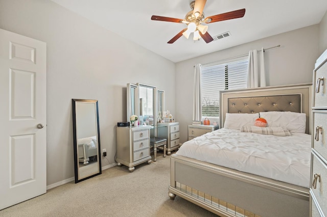 1410 Azalea St, Kingsburg, CA 93631 - bedroom with carpet and a ceiling fan