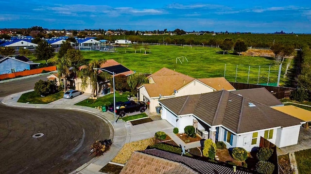 drone / aerial view featuring a residential view