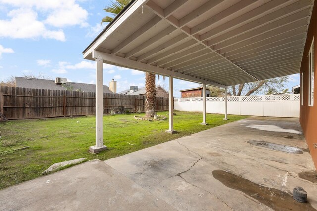 view of patio / terrace featuring a fenced backyard