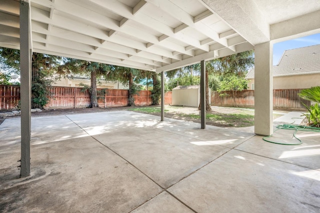 view of patio / terrace with a fenced backyard