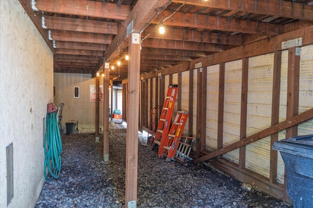 view of basement