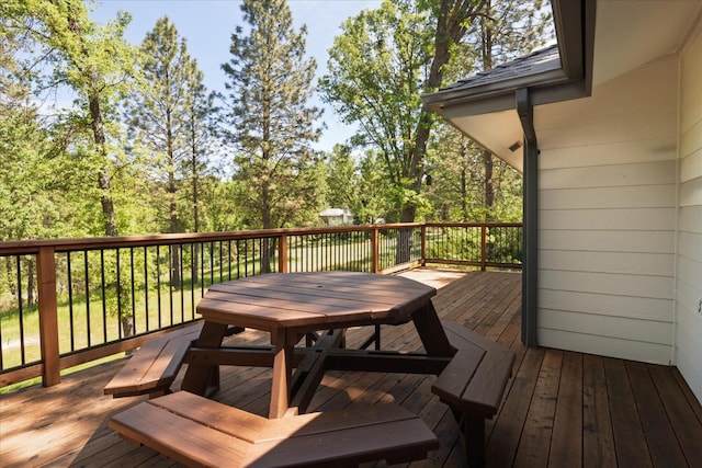 46055 Sutton Dr, Oakhurst, CA 93644 - view of wooden deck