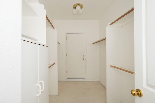 spacious closet with carpet floors