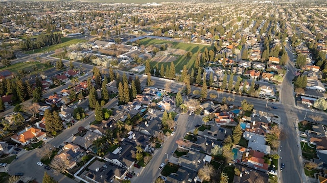 bird's eye view with a residential view