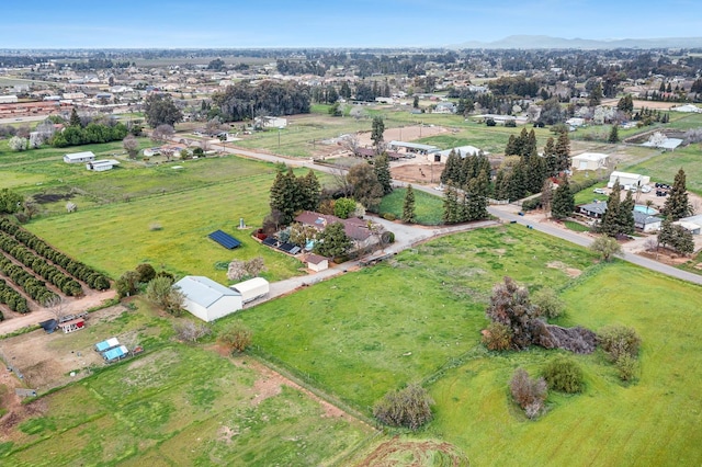 bird's eye view featuring a rural view