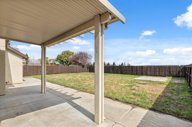 view of patio / terrace featuring a fenced backyard