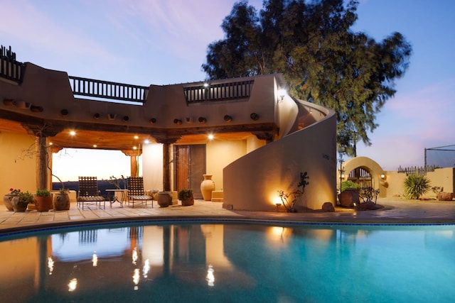 pool featuring a patio