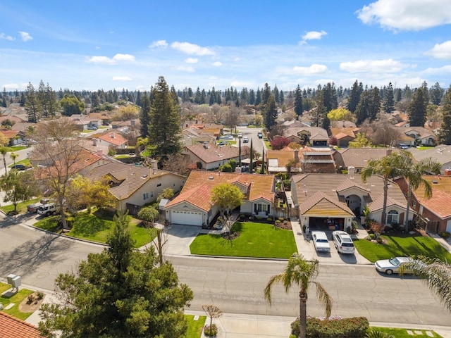 bird's eye view with a residential view