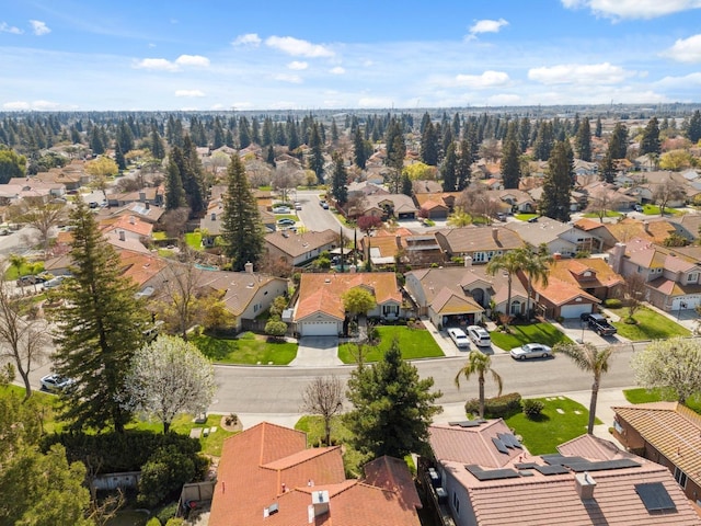 bird's eye view with a residential view