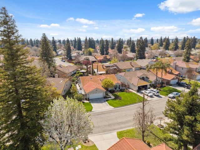 aerial view featuring a residential view