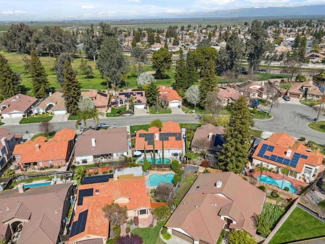 aerial view featuring a residential view