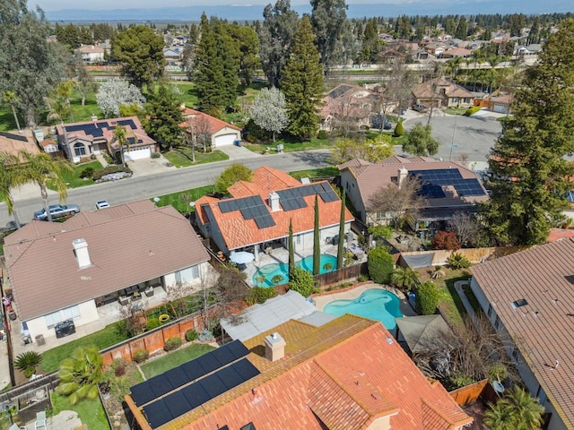 bird's eye view featuring a residential view