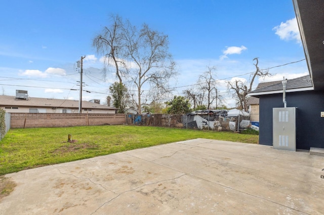 view of patio / terrace with a fenced backyard