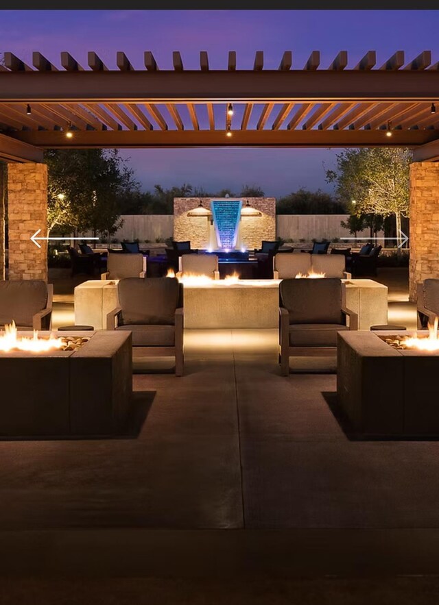 1093 Traverse Dr S, Madera, CA 93636 - view of patio / terrace featuring an outdoor living space with a fire pit