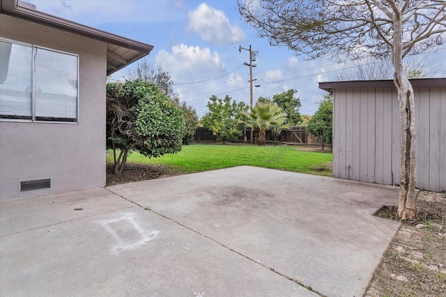 view of patio / terrace with a fenced backyard