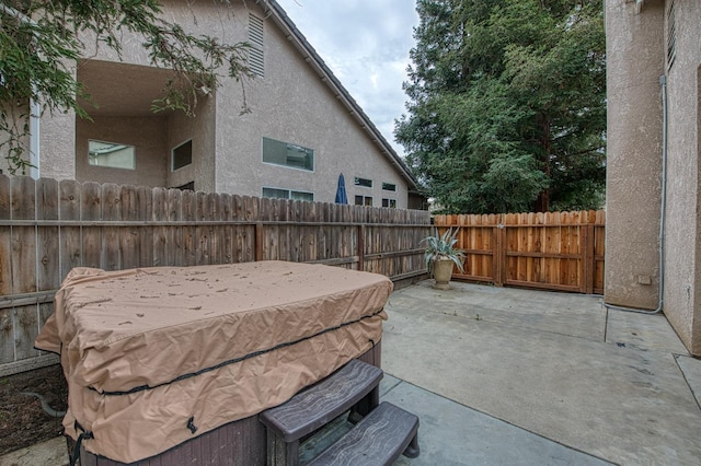 view of patio / terrace with a fenced backyard