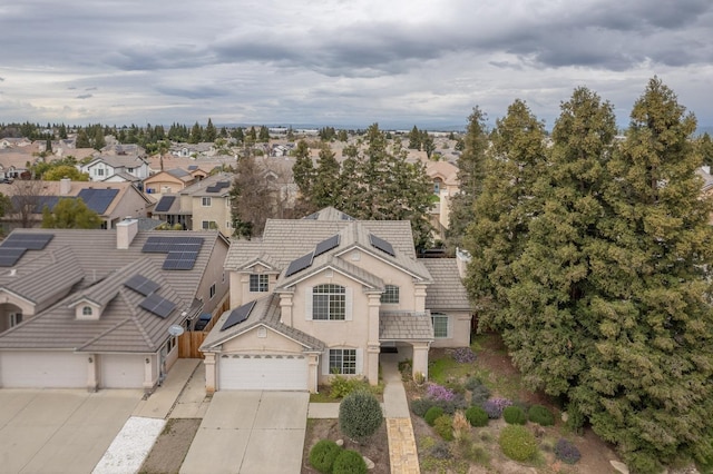 bird's eye view featuring a residential view