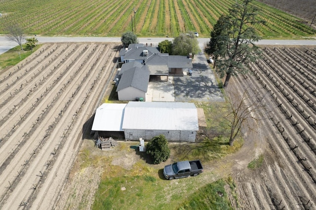 drone / aerial view featuring a rural view