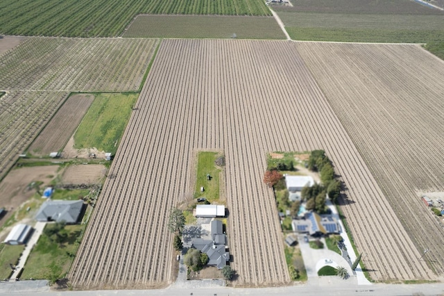 drone / aerial view with a rural view