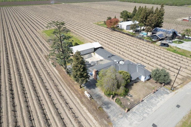 aerial view with a rural view