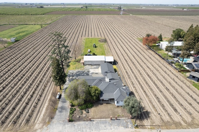 bird's eye view with a rural view