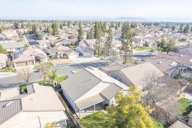 bird's eye view with a residential view