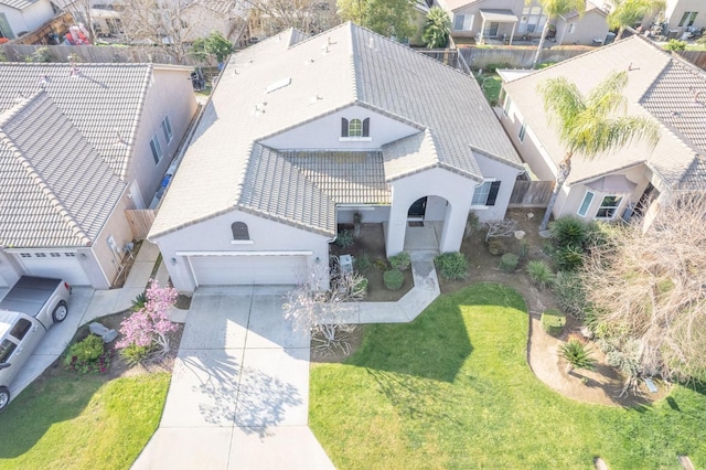 birds eye view of property featuring a residential view