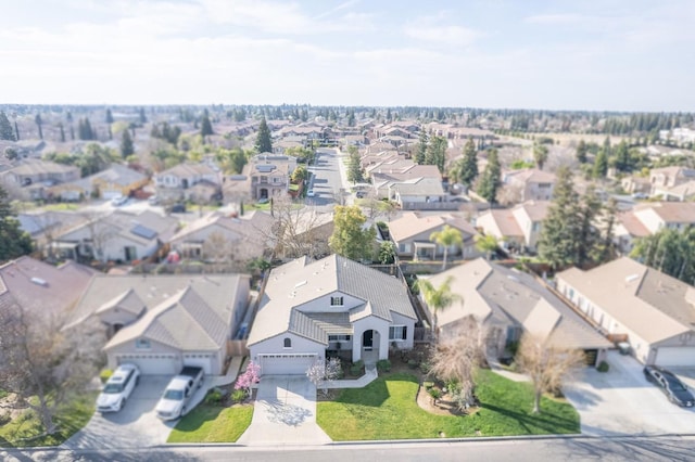 aerial view featuring a residential view