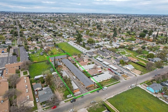 bird's eye view with a residential view