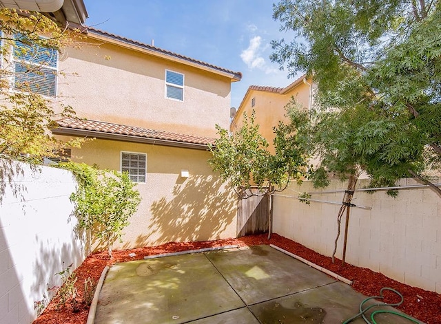 view of patio / terrace with a fenced backyard