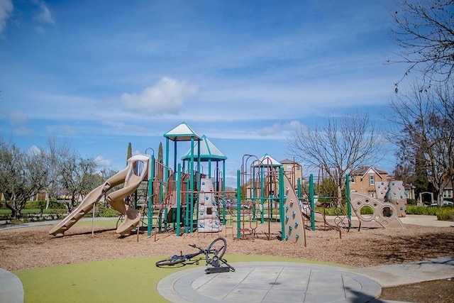 view of community jungle gym