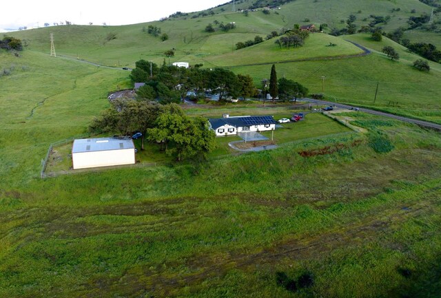 bird's eye view with a rural view