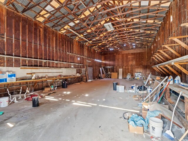 9414 E Belmont Ave, Sanger, CA 93657 - miscellaneous room with a high ceiling